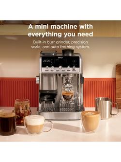 Ninja Luxe Café Mini Plus ES352UK Automatic Bean to Cup Espresso and Coffee Machine, Stainless Steel - view 2, Stainless Steel