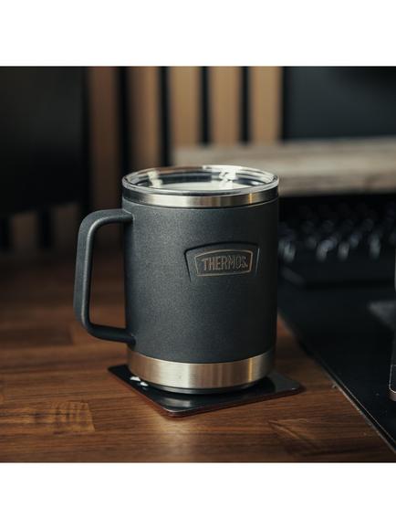 Thermos Icon Stainless Steel Desk Mug, 410ml, Black - view 2, Black