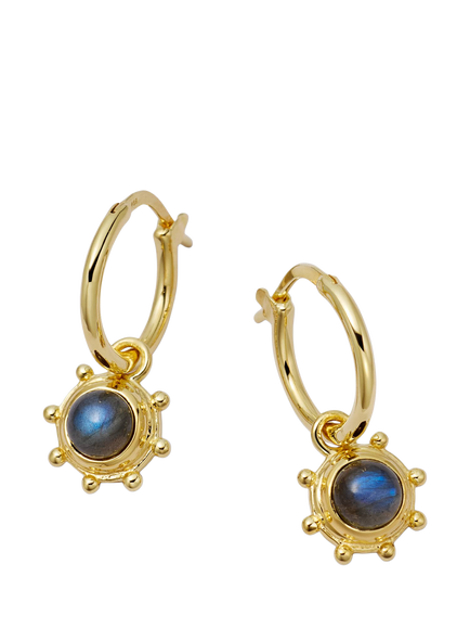 Daisy London Labradorite Drop Earrings, Gold, Gold