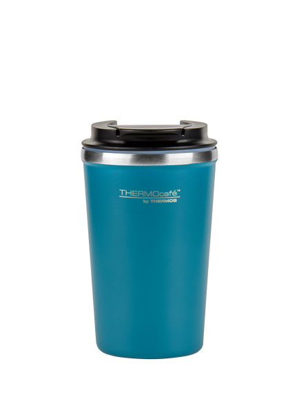 Thermos Thermocafe Insulated Stainless Steel Travel Mug, 340ml, Teal, Teal