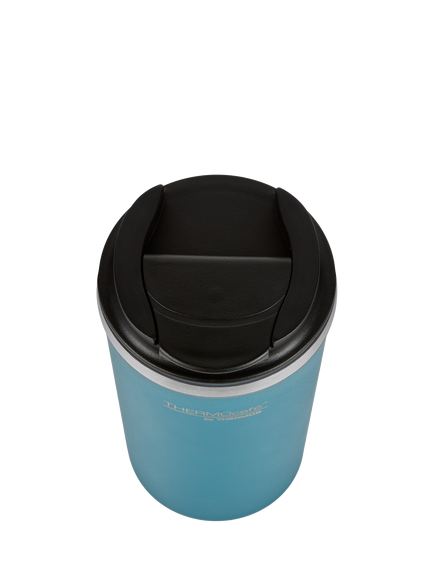 Thermos Thermocafe Insulated Stainless Steel Travel Mug, 340ml, Teal - view 2, Teal