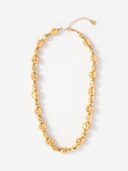 Mint Velvet Chunky Beaded Necklace, Gold, Gold
