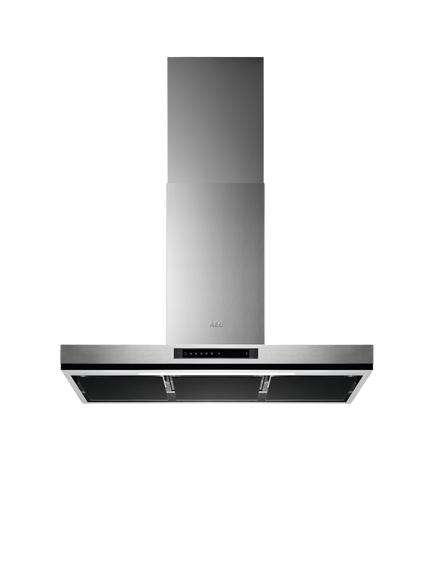 AEG OUTLET DBK6980HG 90cm Chimney Cooker Hood, Like New, Stainless Steel, Stainless Steel