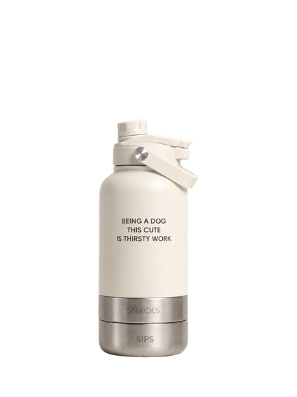 By Teddy Bowl Bottle, 900ml, White, White