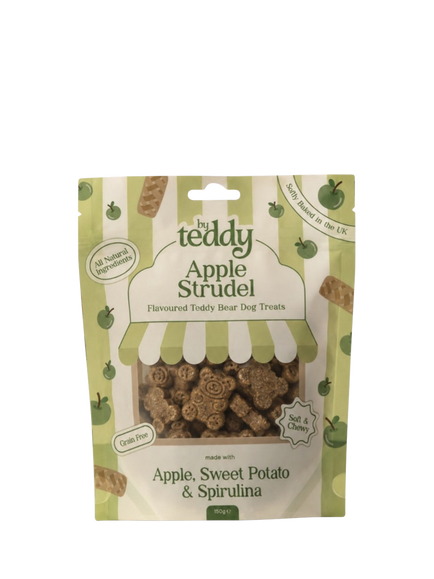 By Teddy Apple Strudel Dog Treats, 150g, Green Multi Green