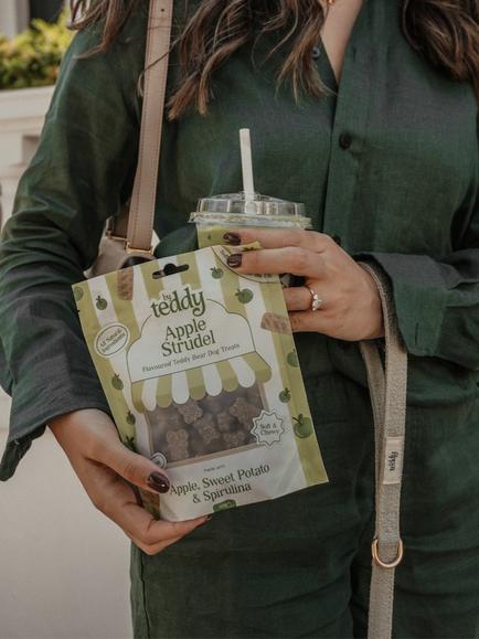 By Teddy Apple Strudel Dog Treats, 150g - view 2, Green Multi Green