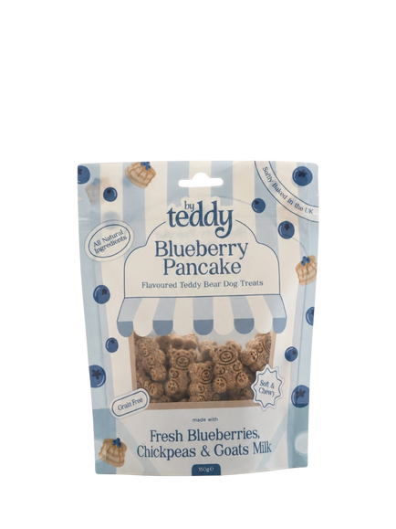 By Teddy Blueberry Pancake Dog Treats, 150g, Blue Multi Blue