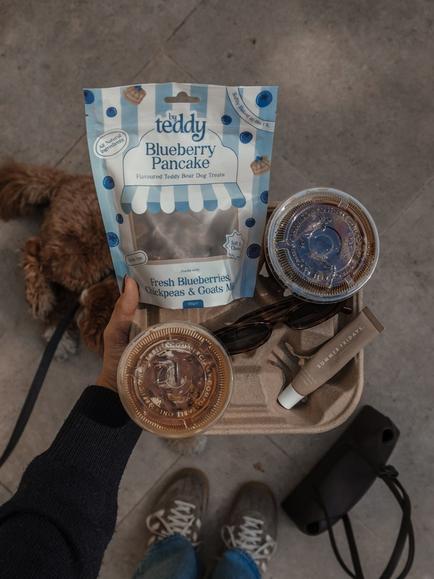 By Teddy Blueberry Pancake Dog Treats, 150g - view 2, Blue Multi Blue