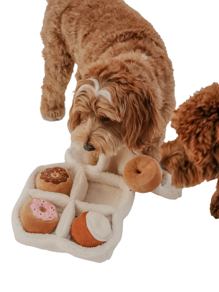 By Teddy Donut Box Dog Toy - view 2, Multi Multi