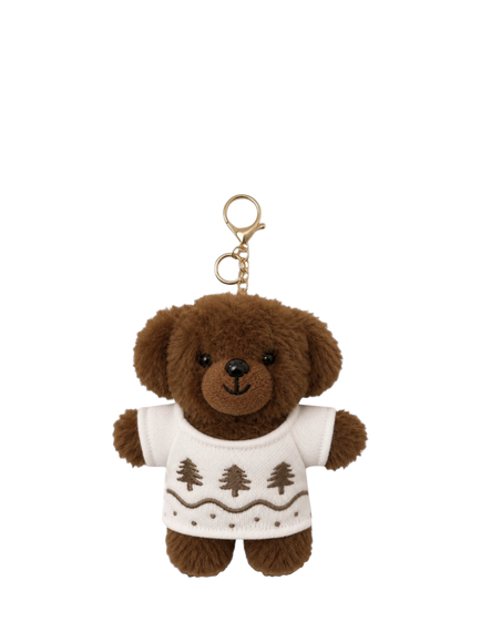 By Teddy Winter Trees Bag Charm, Multi Multi