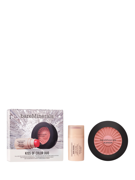 bareMinerals Kiss Of Colour Duo Holiday Makeup Gift Set, 