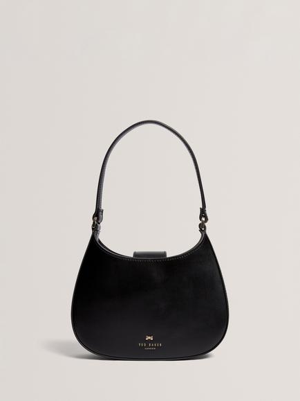 Ted Baker Curla Bow Leather Mini Bag, Black, Black