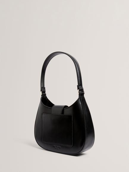 Ted Baker Curla Bow Leather Mini Bag, Black - view 2, Black