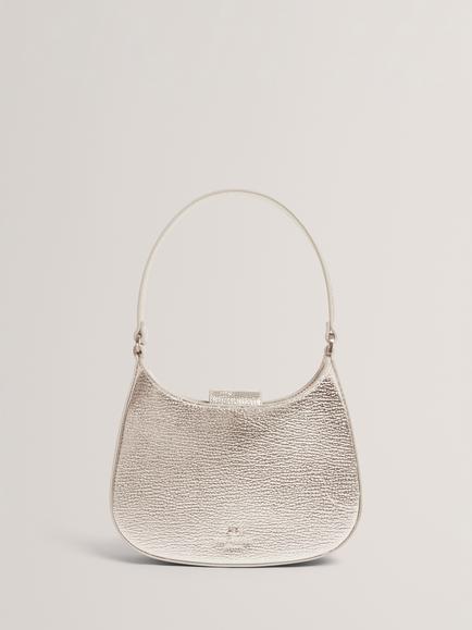 Ted Baker IREA Bow Mini Bag, Silver, Silver