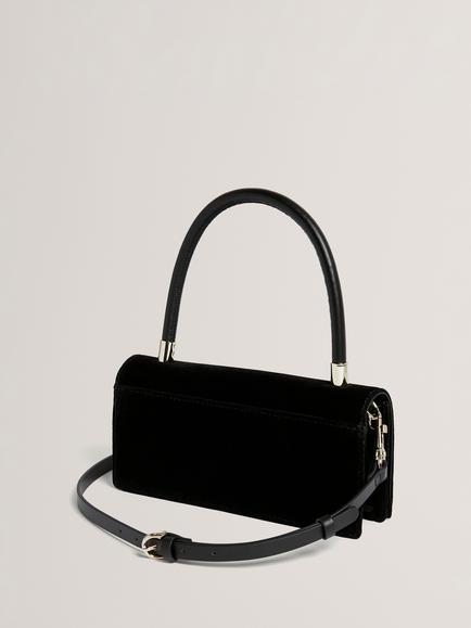 Ted Baker LIALA Velvet Top Handle Bag, Black - view 2, Black