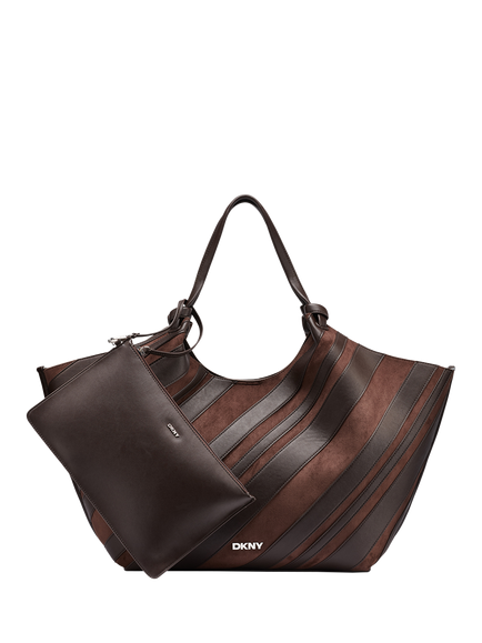 DKNY Paula Commuter Large Tote Bag, Coffee Bean, Coffee Bean