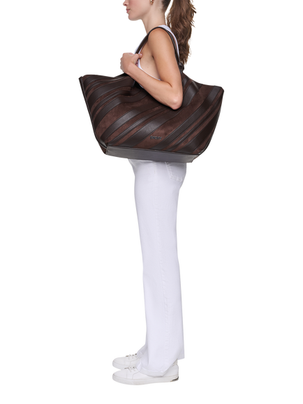 DKNY Paula Commuter Large Tote Bag, Coffee Bean - view 2, Coffee Bean