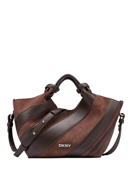 DKNY Paula Commuter Small Tote Bag, Coffee Bean, Coffee Bean