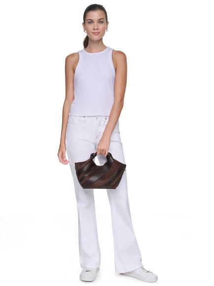 DKNY Paula Commuter Small Tote Bag, Coffee Bean - view 2, Coffee Bean