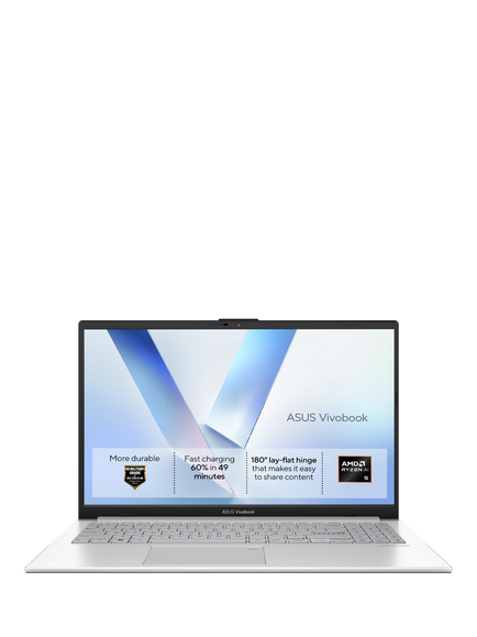 ASUS Vivobook Go 15 Laptop, AMD Ryzen 5 Processor, 16GB RAM, 512GB SSD, 15.6” Full HD, Black, Black