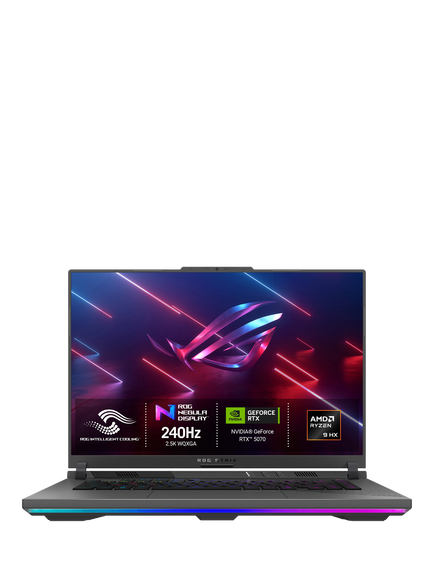 ASUS ROG Strix G16 G614FP-S5062W Gaming PC, AMD Ryzen 9 Processor, RTX 5070, 32GB RAM, 1TB SSD, Grey, with 2 months of Xbox Game Pass, Grey