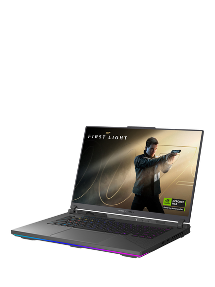 ASUS ROG Strix G16 G614FP-S5062W Gaming PC, AMD Ryzen 9 Processor, RTX 5070, 32GB RAM, 1TB SSD, Grey, with 2 months of Xbox Game Pass - view 2, Grey