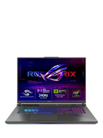 ASUS ROG Strix G18 Gaming Laptop, AMD Ryzen 9 Processor, 16GB RAM, RTX 5060, 1TB SSD, 18” 2.5K, with 2 Months of Xbox Game Pass, Grey, Grey