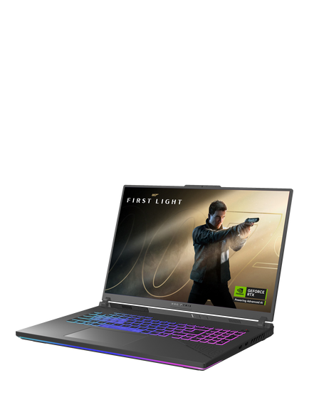 ASUS ROG Strix G18 Gaming Laptop, AMD Ryzen 9 Processor, 16GB RAM, RTX 5060, 1TB SSD, 18” 2.5K, with 2 Months of Xbox Game Pass, Grey - view 2, Grey