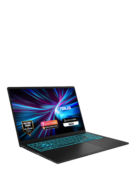 ASUS V16 Gaming Laptop, Intel Core 5 Processor, 16GB RAM, RTX 5050, 512GB SSD, 16” WUXGA, Black - view 2, Black