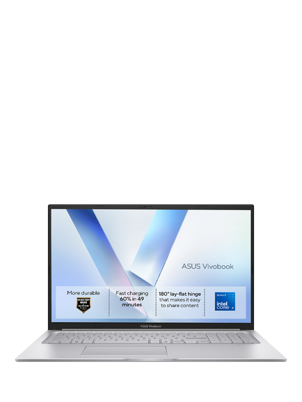 ASUS VivoBook 17 X1704 Laptop, Intel Core 5 Processor, 8GB RAM, 512GB SSD, 17.3" Full HD, Silver, Silver