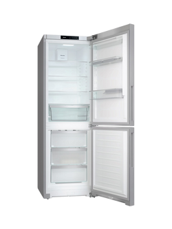 Miele KFN4375BD Freestanding 60/40 Fridge Freezer, Silver - view 2, Silver
