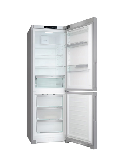 Miele KFN4375BD Freestanding 60/40 Fridge Freezer, Silver - view 2, Silver