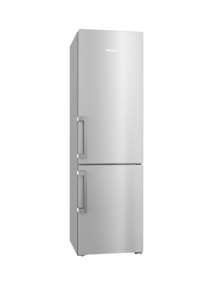 Miele KFN4797CD Freestanding 60/40 Fridge Freezer, Clean Steel, Clean Steel