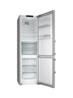 Miele KFN4797CD Freestanding 60/40 Fridge Freezer, Clean Steel - view 2, Clean Steel