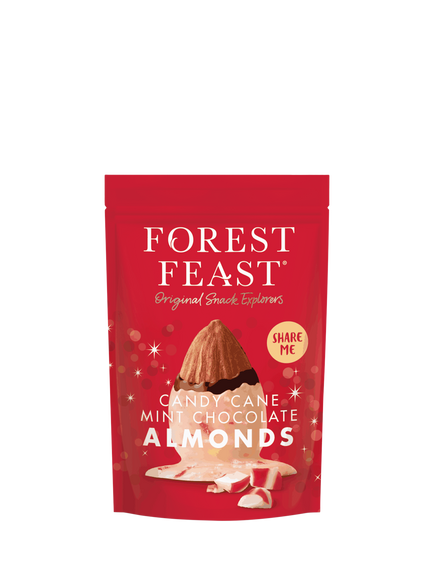 Forest Feast Candy Cane Mint Chocolate Almonds,  270g, Multi