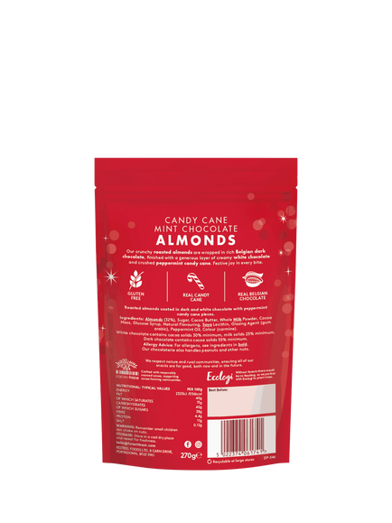Forest Feast Candy Cane Mint Chocolate Almonds,  270g - view 2, Multi