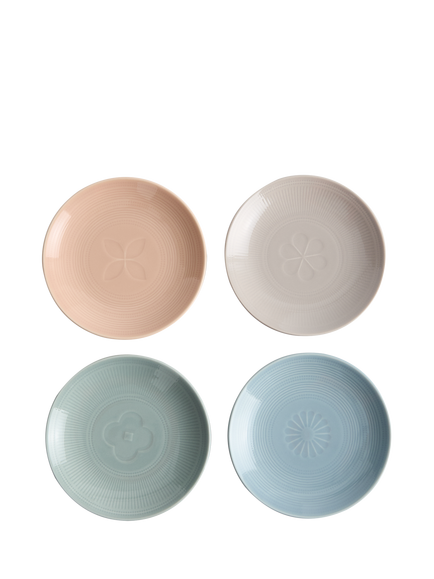Royal Doulton Lambeth Porcelain Tea Plate, 17cm, Set of 4, Multi, Multi