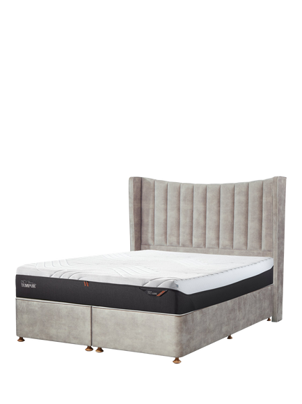 TEMPUR® OUTLET Orford Velvet Headboard, King Size, Like New, Natural, Natural