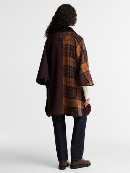 Barbour Elva Wool Blend Cape, One Size, Multi - view 2, Multi