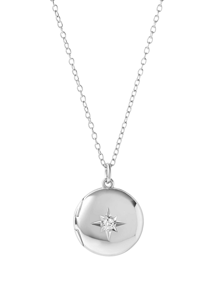 Astley Clarke Biography Midi Locket Necklace, Silver