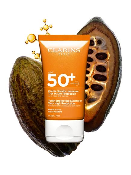 Clarins Youth-Protecting Face Sunscreen High Protection SPF 50+, 50ml - view 2, 
