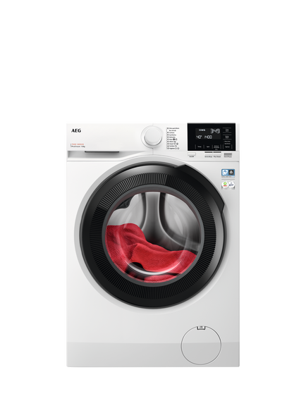 AEG OUTLET 7000 LFR71864B Freestanding Washing Machine, 8kg Load, 1600rpm Spin, Like New, White, White