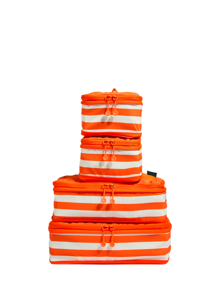 Antler Holiday Stripe Packing Cube Set, Pack of 4 - view 2, Coral