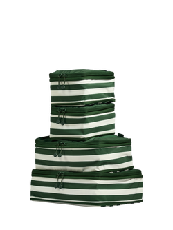 Antler Holiday Stripe Packing Cube Set, Pack of 4, Green