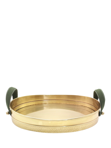 Culinary Concepts Belgravia Round Serving Tray, Brass, Brass