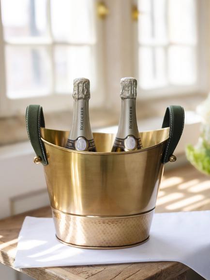 Culinary Concepts Belgravia Stainless Steel Wine Cooler, Brass - view 2, Brass