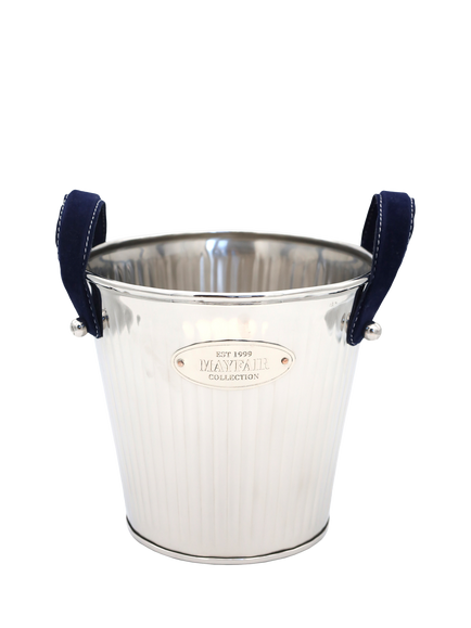 Culinary Concepts Mayfair Wine Cooler, Silver/Navy, Silver/Navy