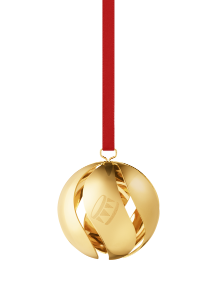 Georg Jensen Christmas Collectibles 2026 Ball Tree Decoration, Gold, Gold Plated Brass