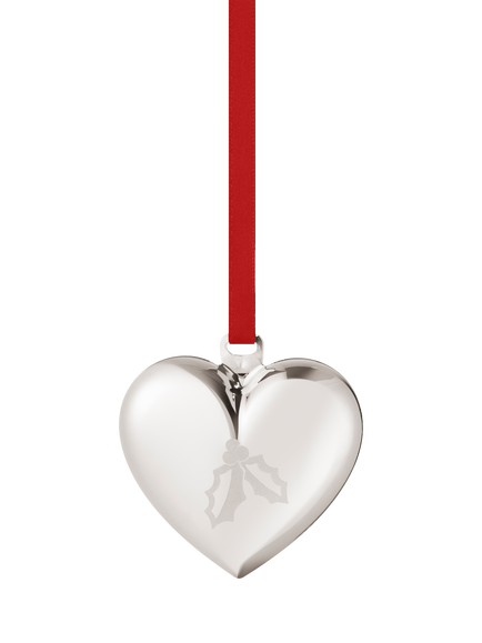 Georg Jensen Christmas Collectibles 2026 Heart Tree Decoration, Palladium Brass, Palladium Brass