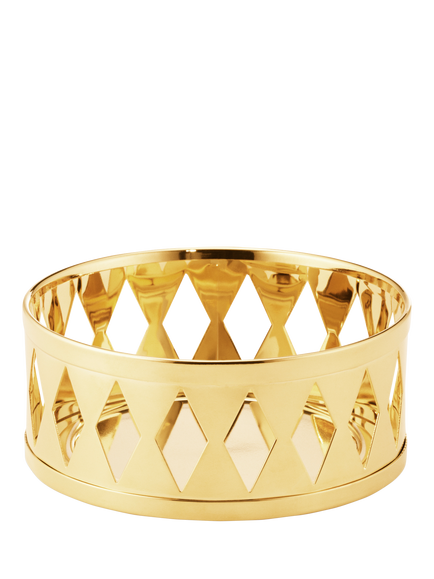 Georg Jensen Christmas Collectibles 2026 Pillar Candle Holder, Gold, Gold Plated Brass